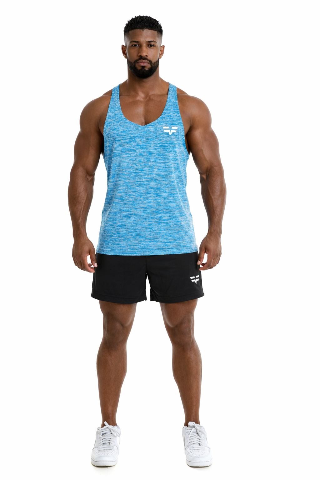 GymFreak Mens Active Vest - Blue