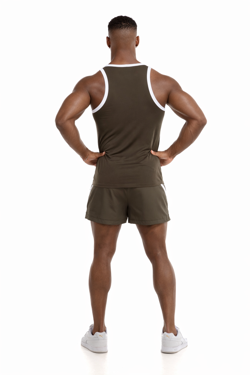 GymFreak Mens Pro Vest - Khaki