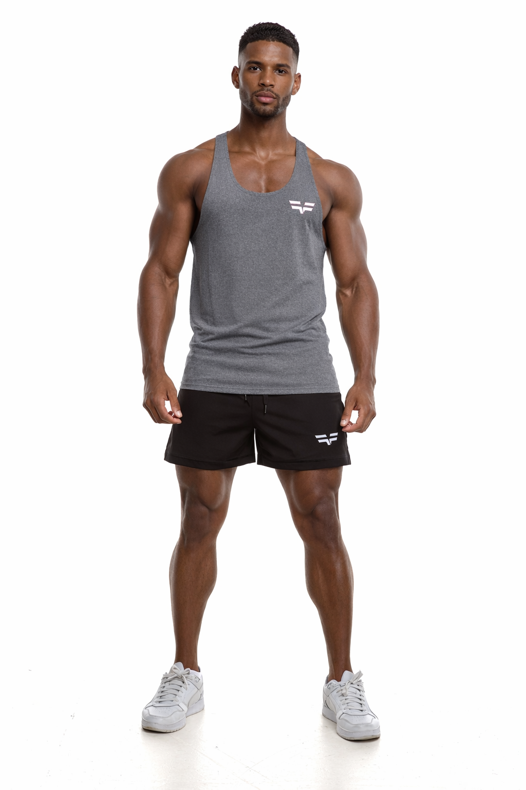 GymFreak Mens Active Vest - Grey