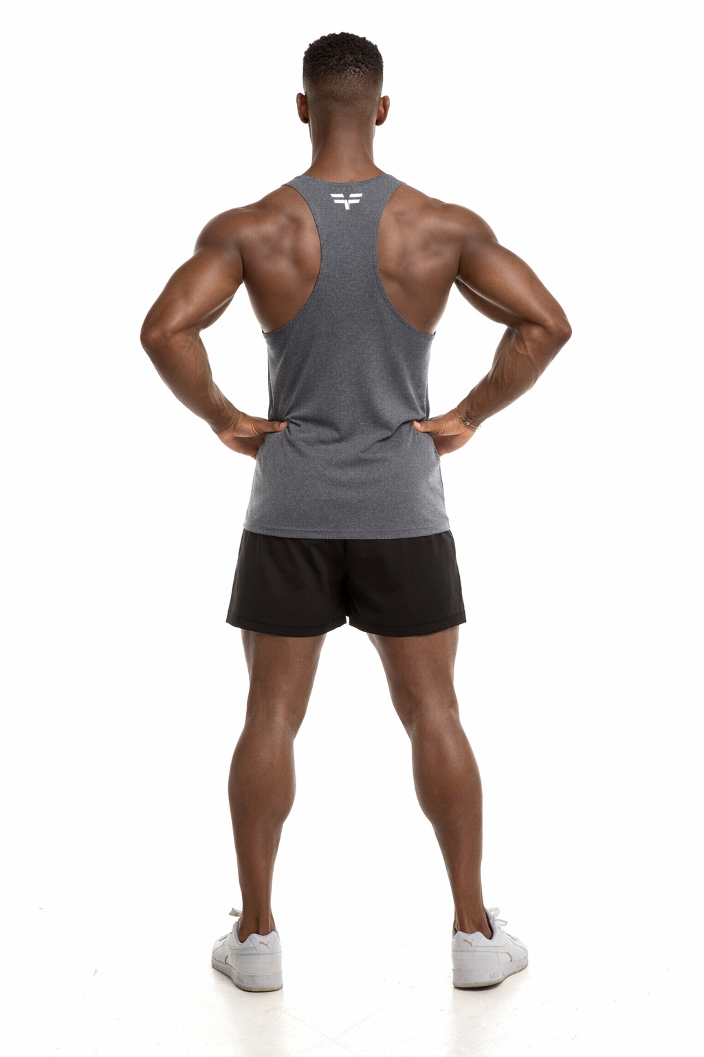 GymFreak Mens Active Vest - Grey