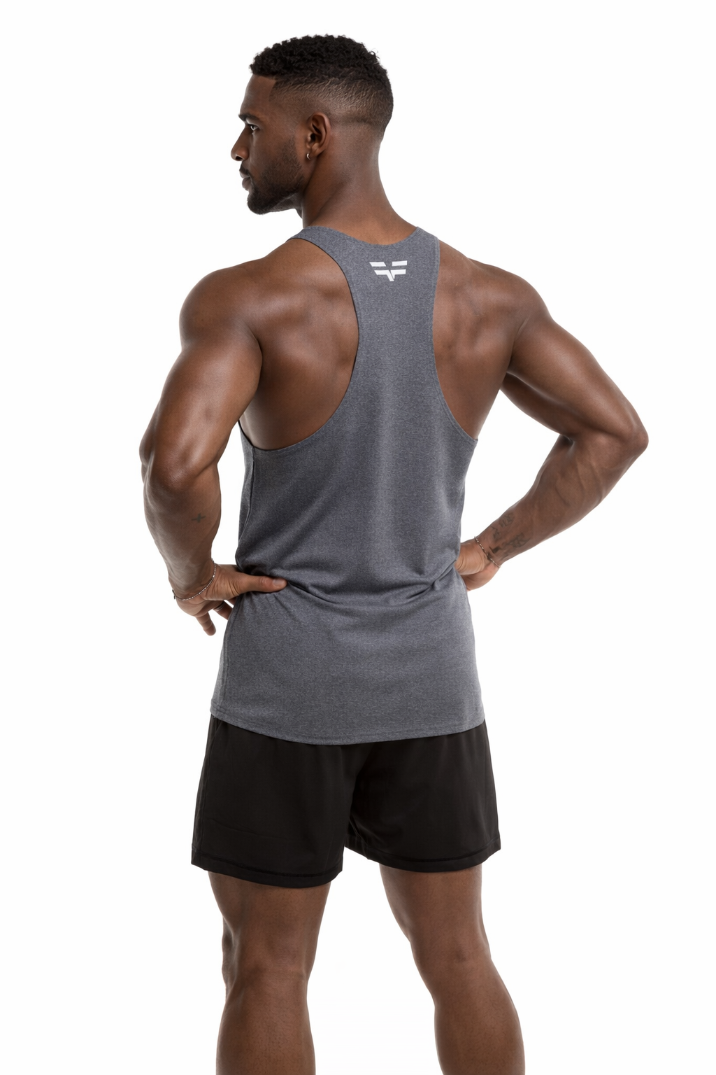 GymFreak Mens Active Vest - Grey