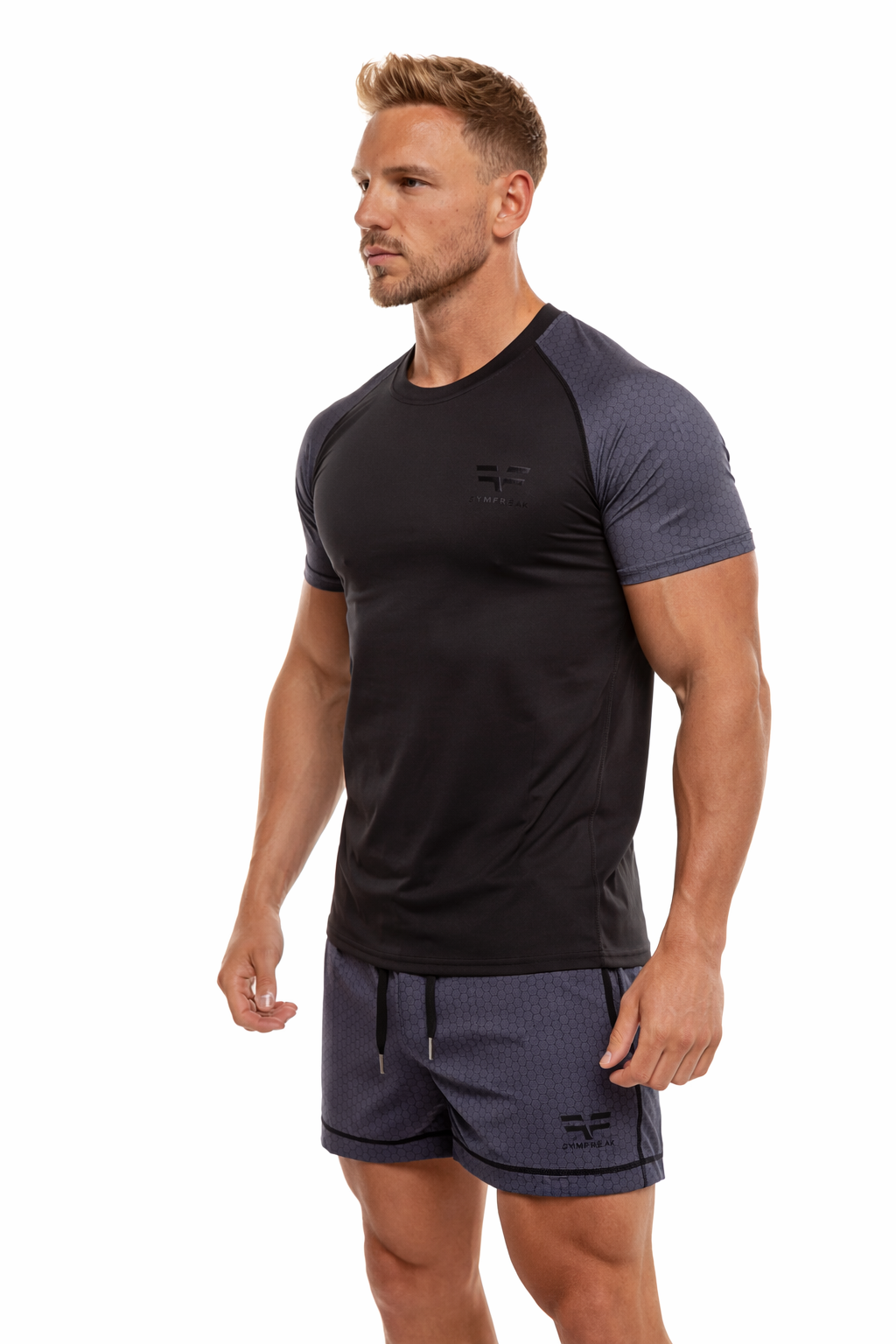 GymFreak Mens HEX T-Shirt - Sleeves