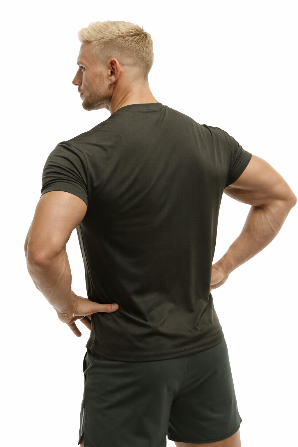 GymFreak Mens Fusion T-Shirt - Khaki