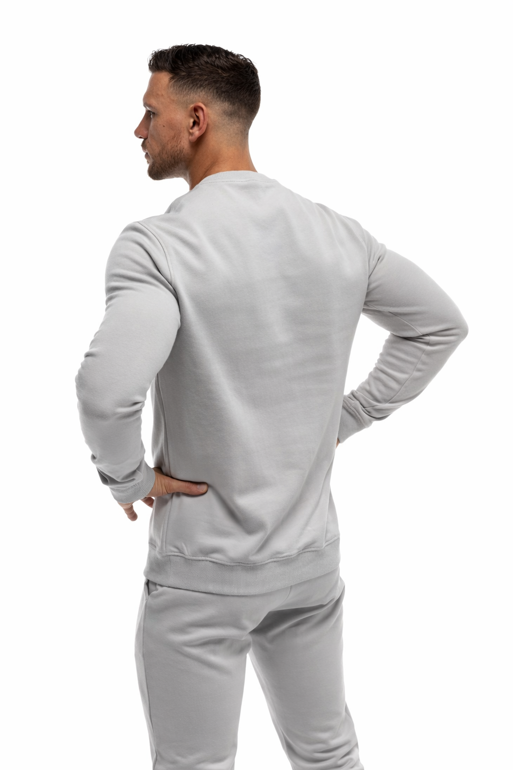 GymFreak Mens Power Sweatshirt - Light Grey