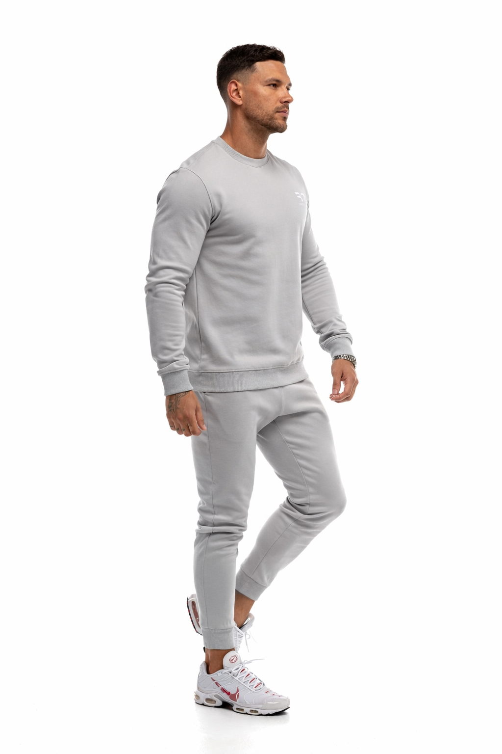 GymFreak Mens Power Sweatshirt - Light Grey