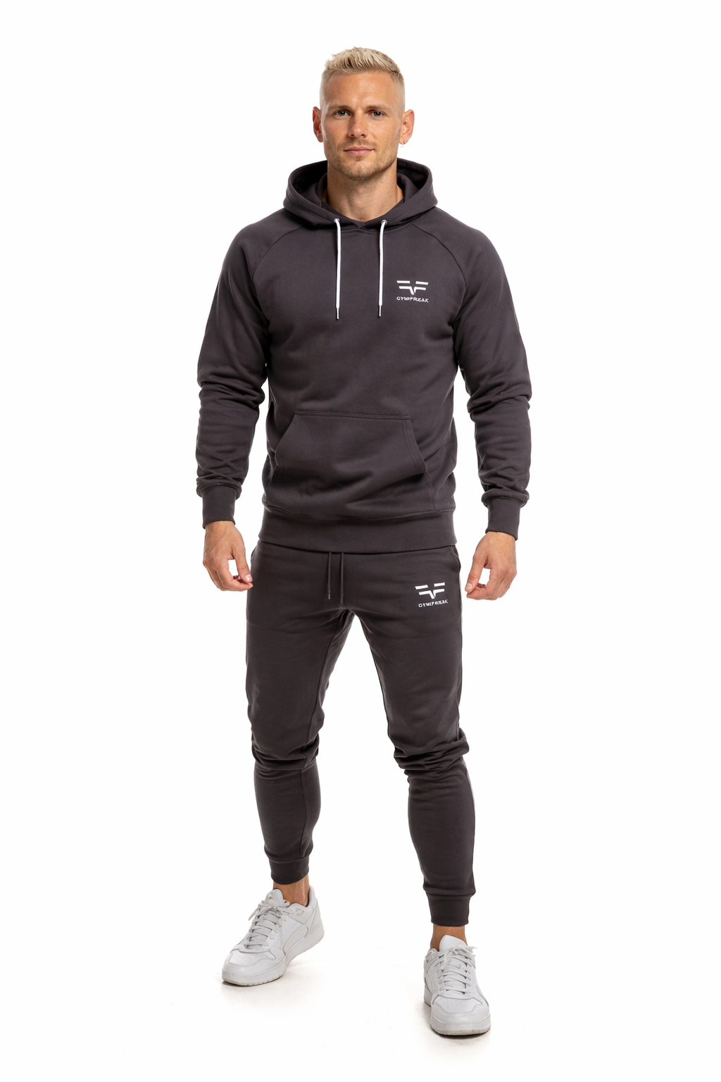 GymFreak Mens Power Hoodie - Charcoal