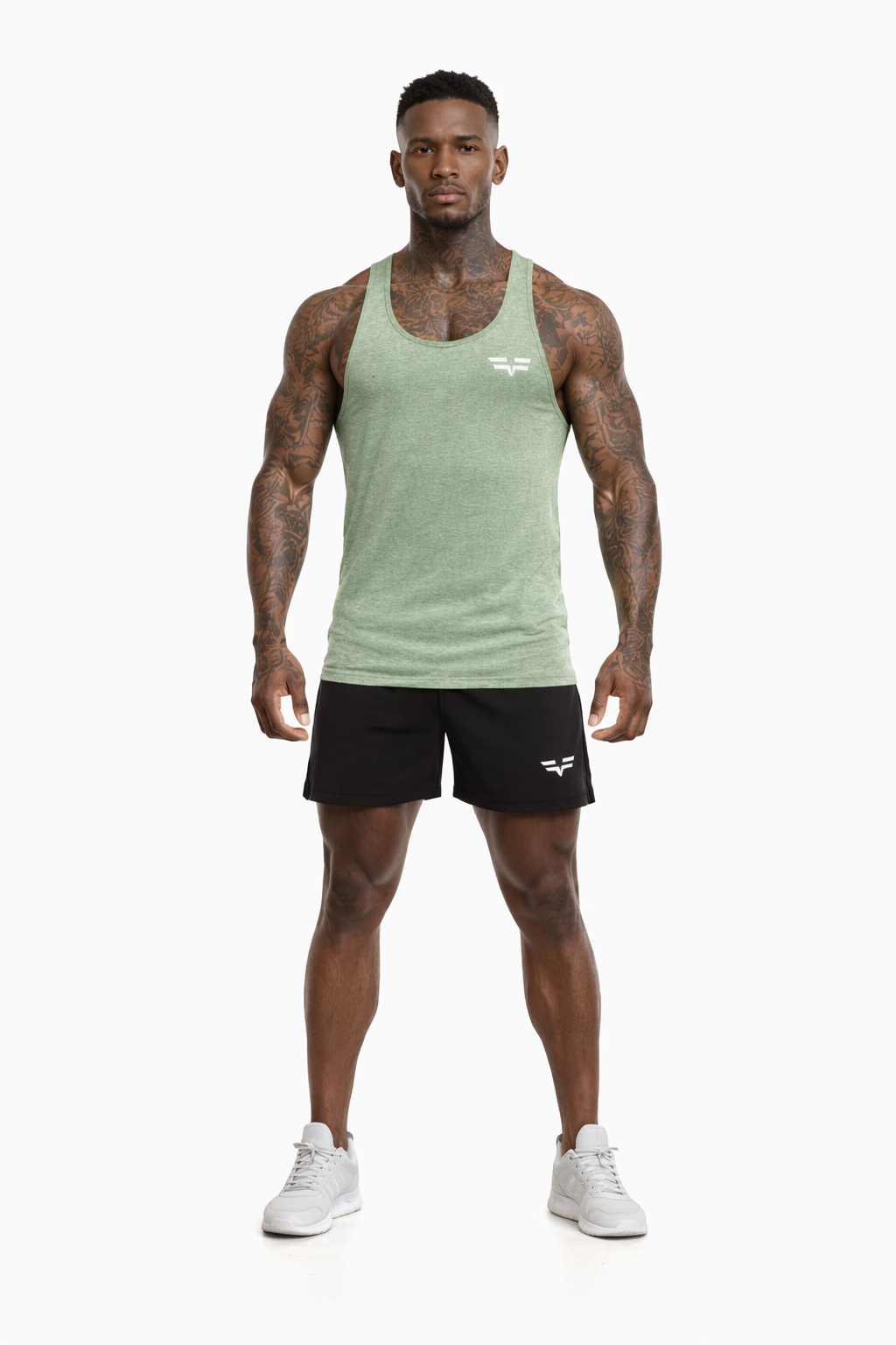 GymFreak Mens Active Vest - Green