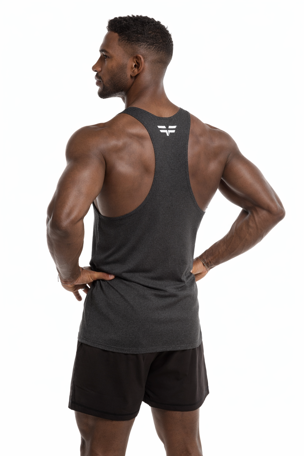 GymFreak Mens Active Vest - Charcoal