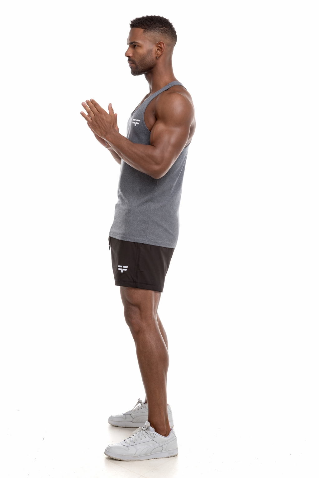 GymFreak Mens Active Vest - Grey