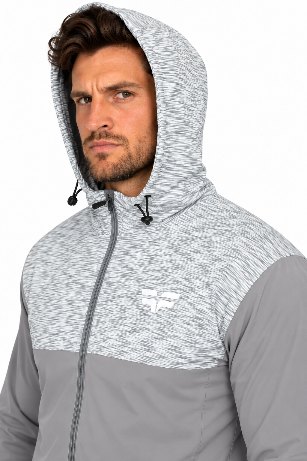 GymFreak Mens PRIME Jacket - Silver Grey