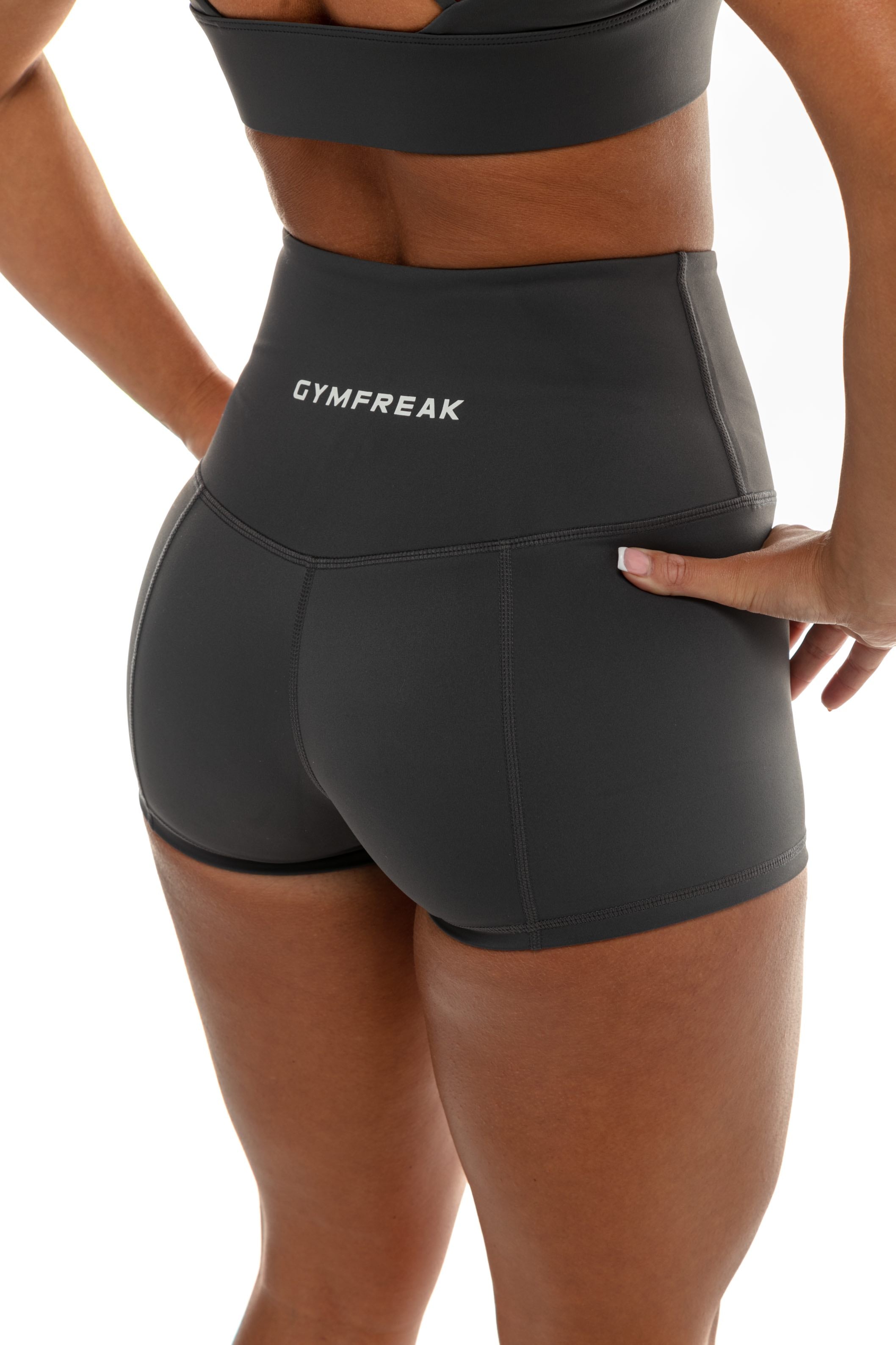 GymFreak Women's Vision Shorts - 2 inch Grey