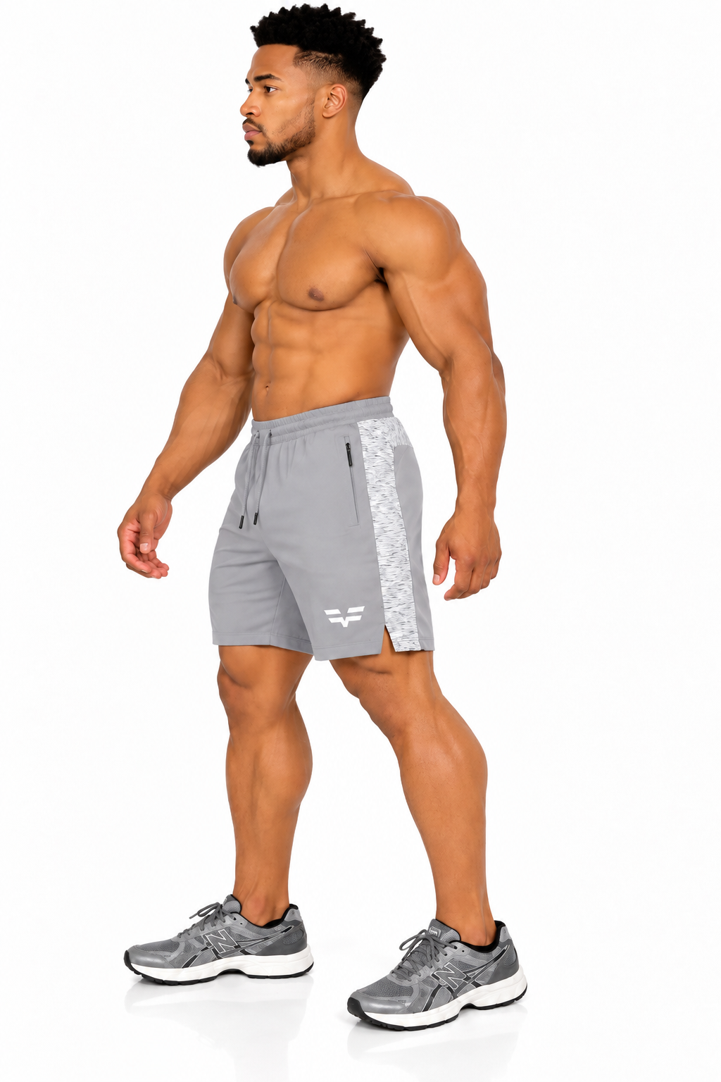 GYMFREAK Men's PRIME Shorts - Silver Grey