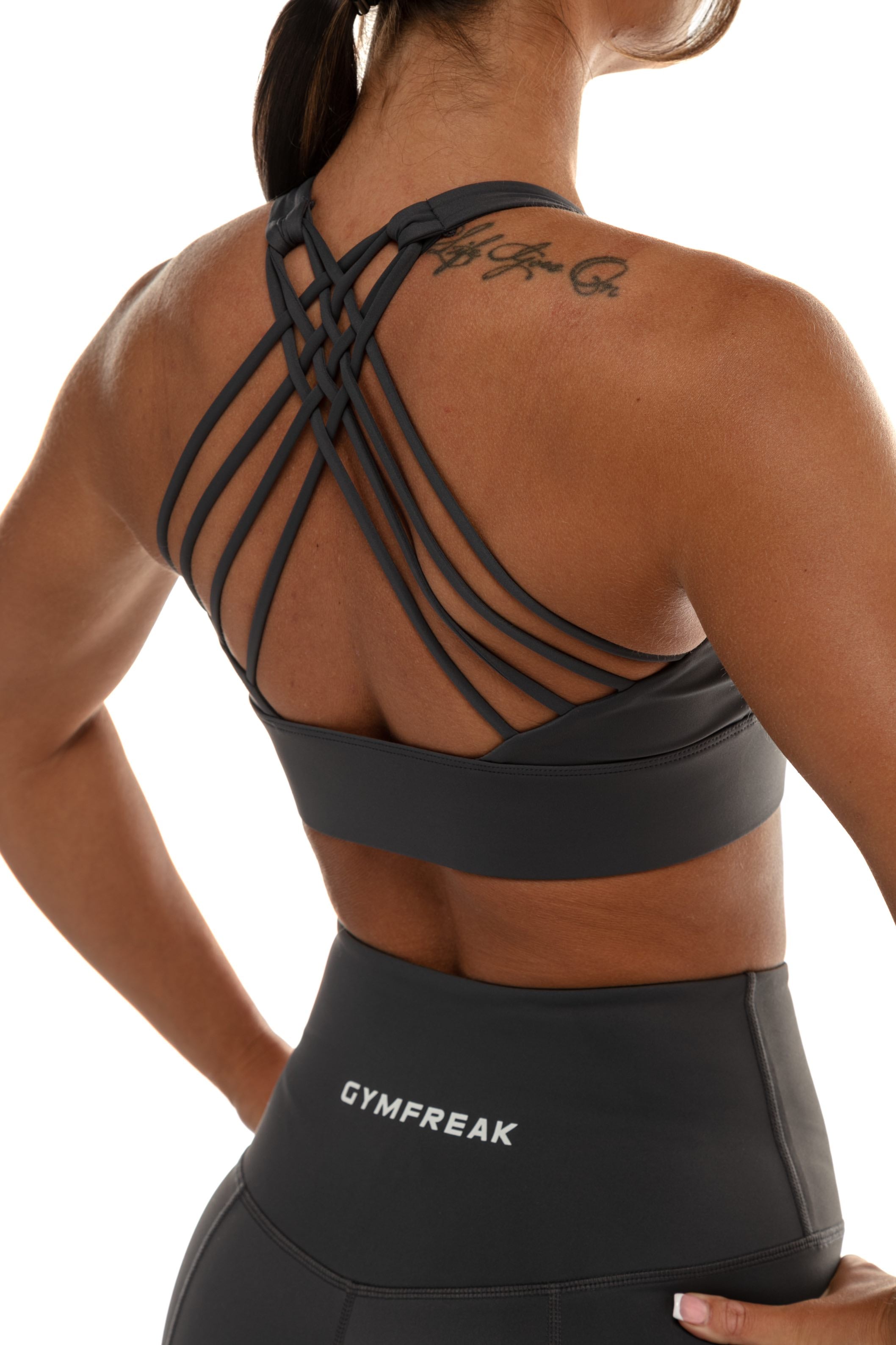 GymFreak Women's Vision Bra - Grey