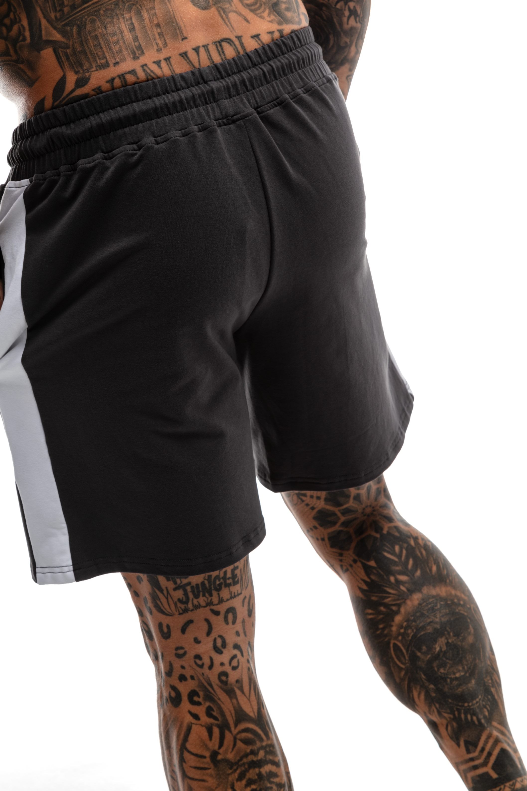 GymFreak Mens Icon Range Shorts - Charcoal - 7 inch