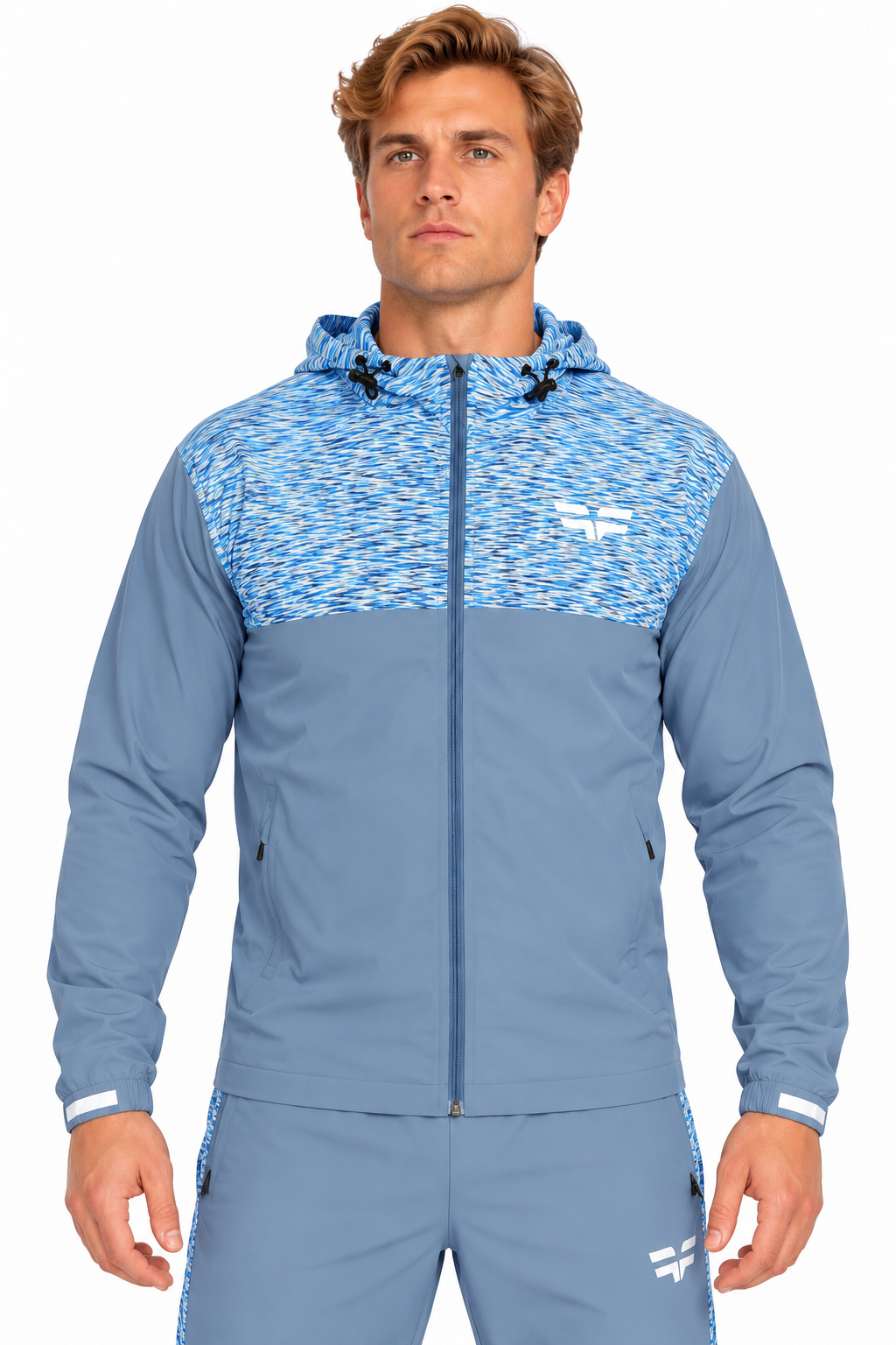 GymFreak Mens PRIME Jacket - Sky Blue