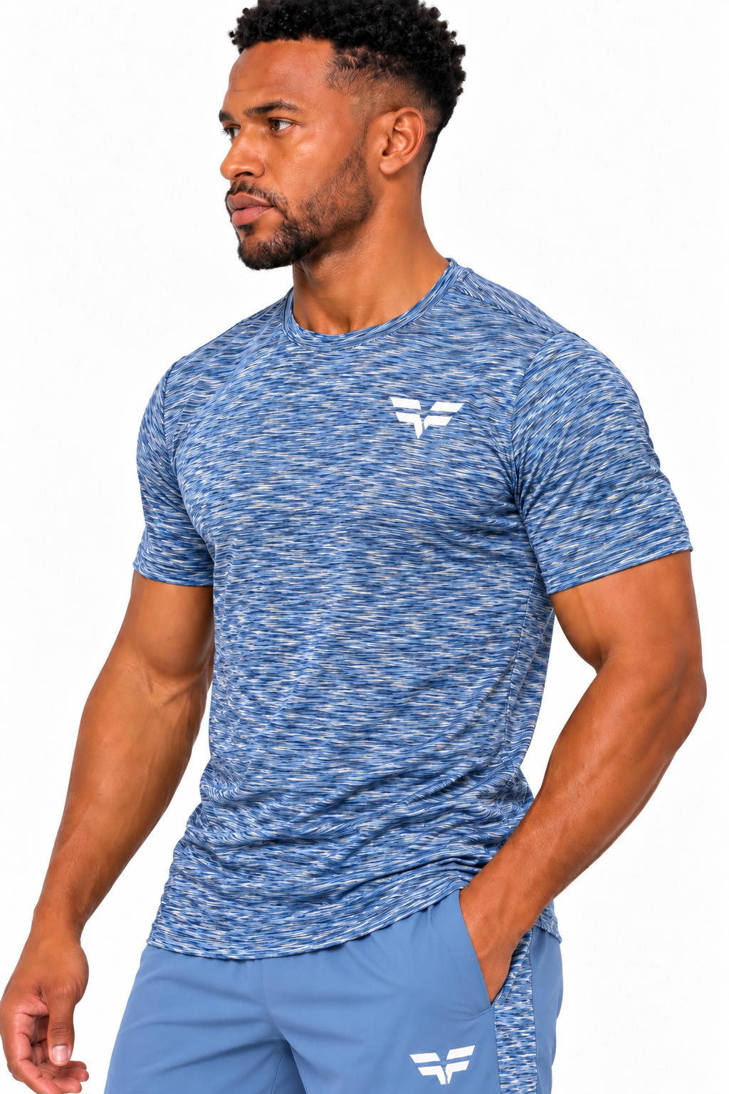 GymFreak Mens PRIME T-shirt - Sky Blue