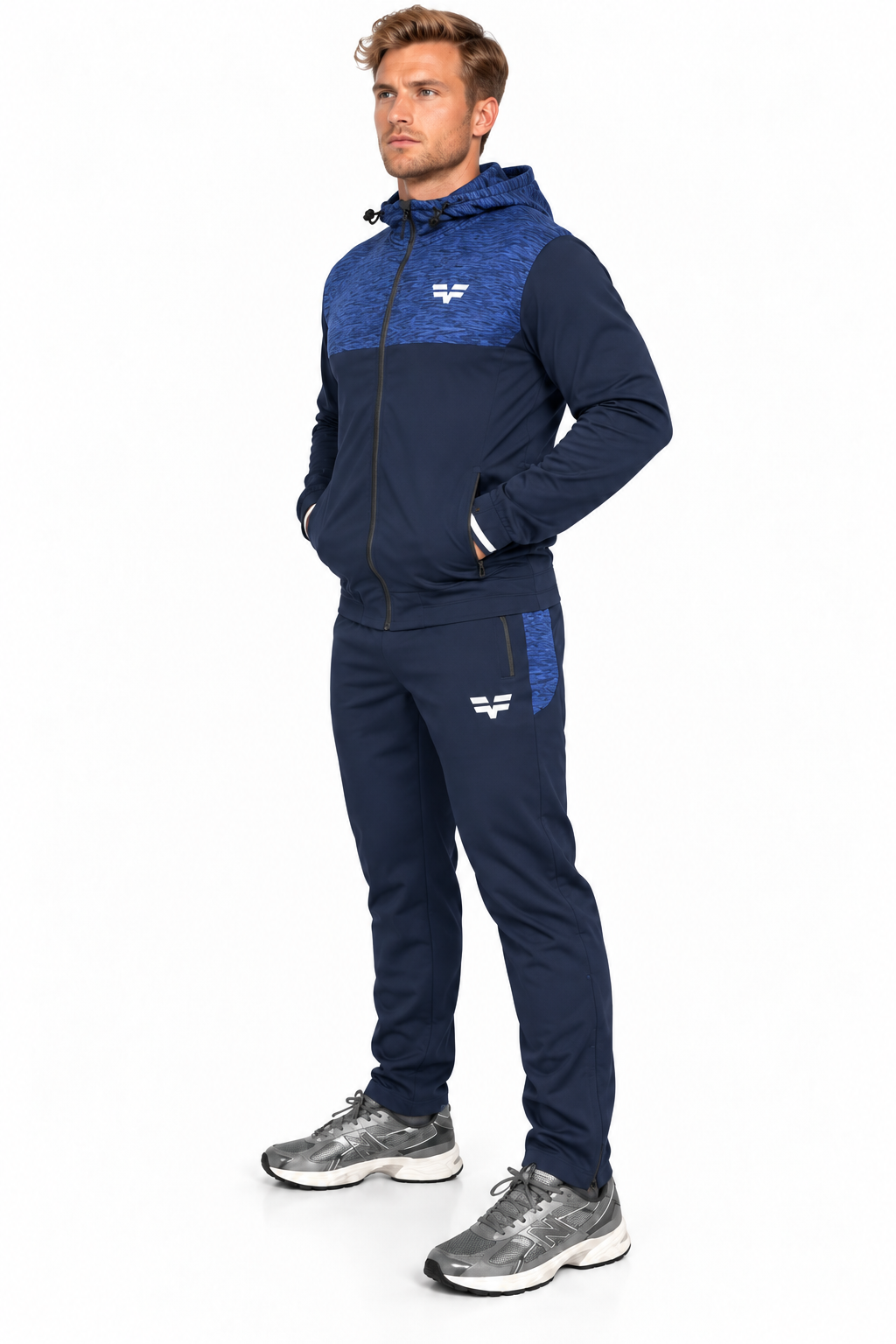 GymFreak Mens PRIME Jacket - Navy Blue