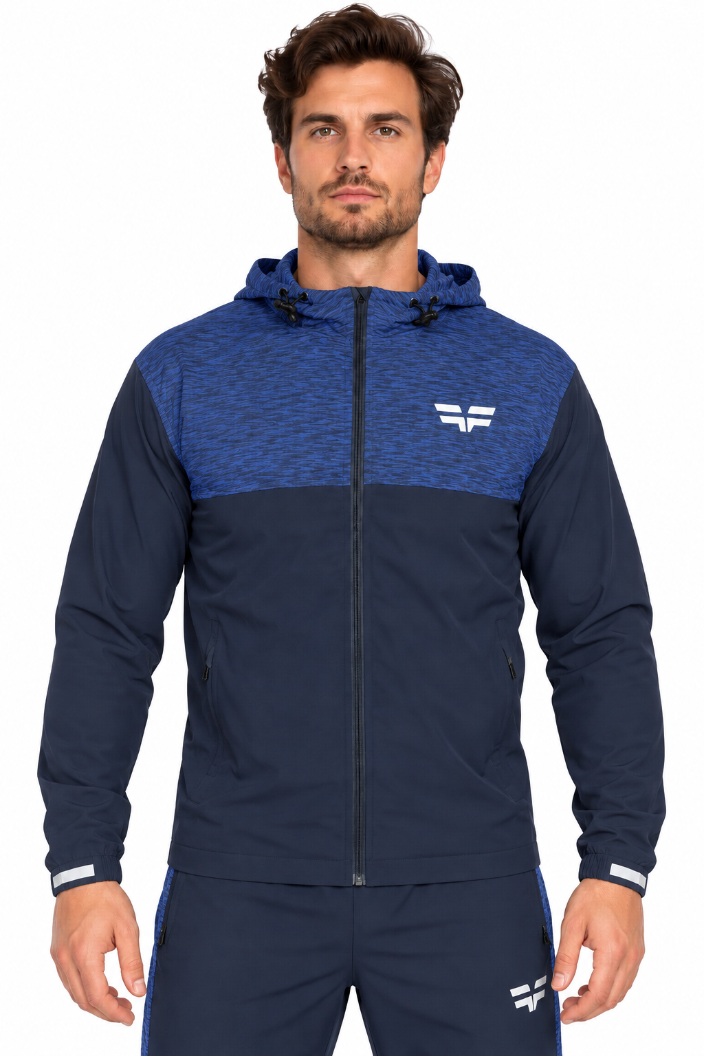 GymFreak Mens PRIME Jacket - Navy Blue
