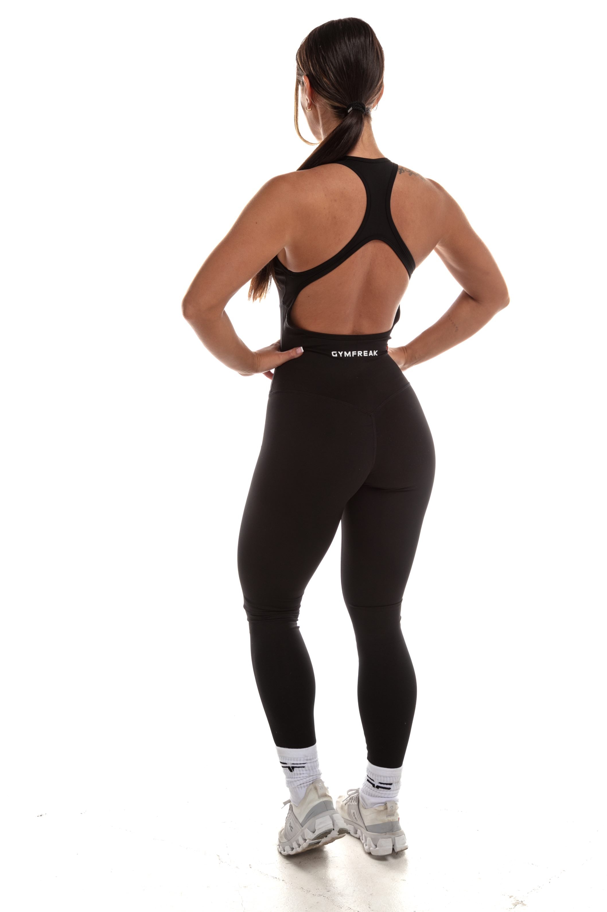 GymFreak Women's Vision Unitard - Noir - style legging