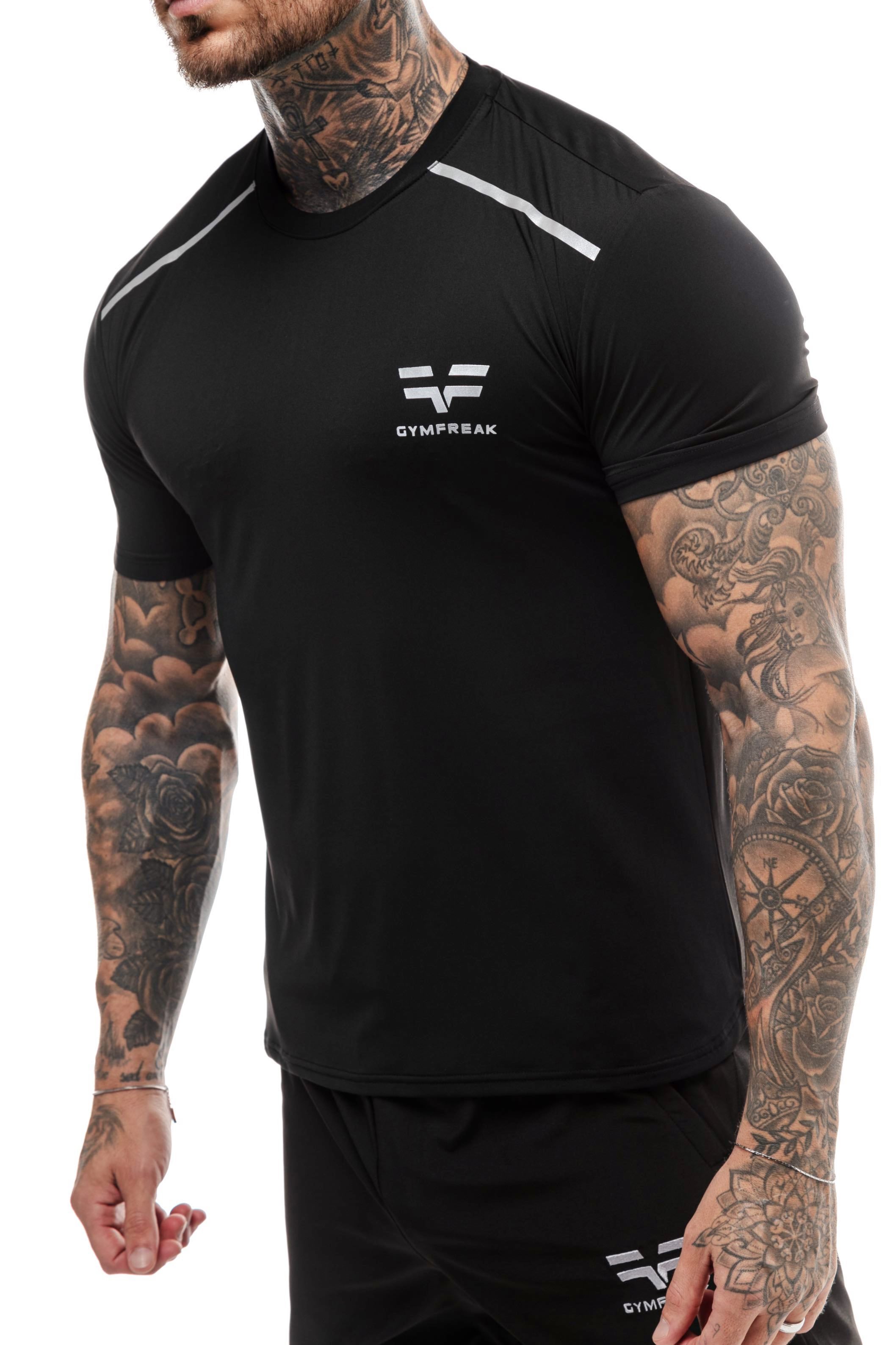 GymFreak Mens Fusion T-Shirt - Black