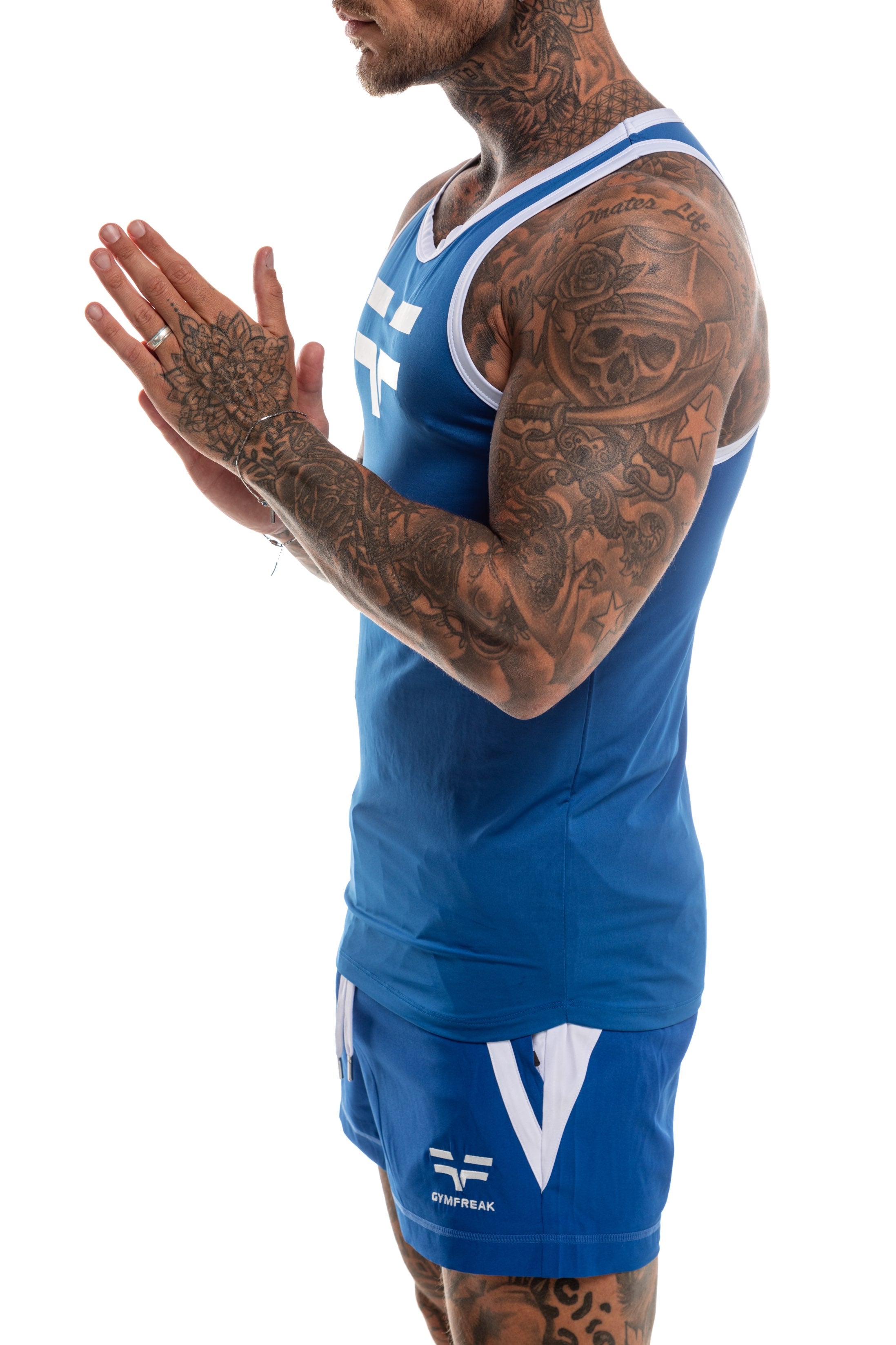 GymFreak Mens Pro Vest - Blue