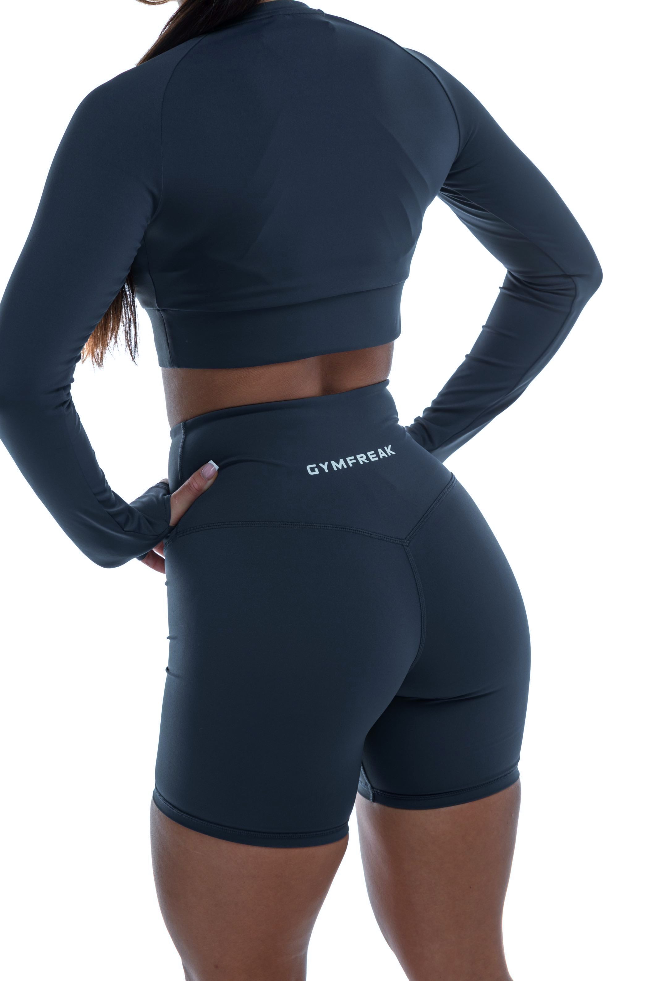 GymFreak Women's Vision Shorts - 6 inch Blue