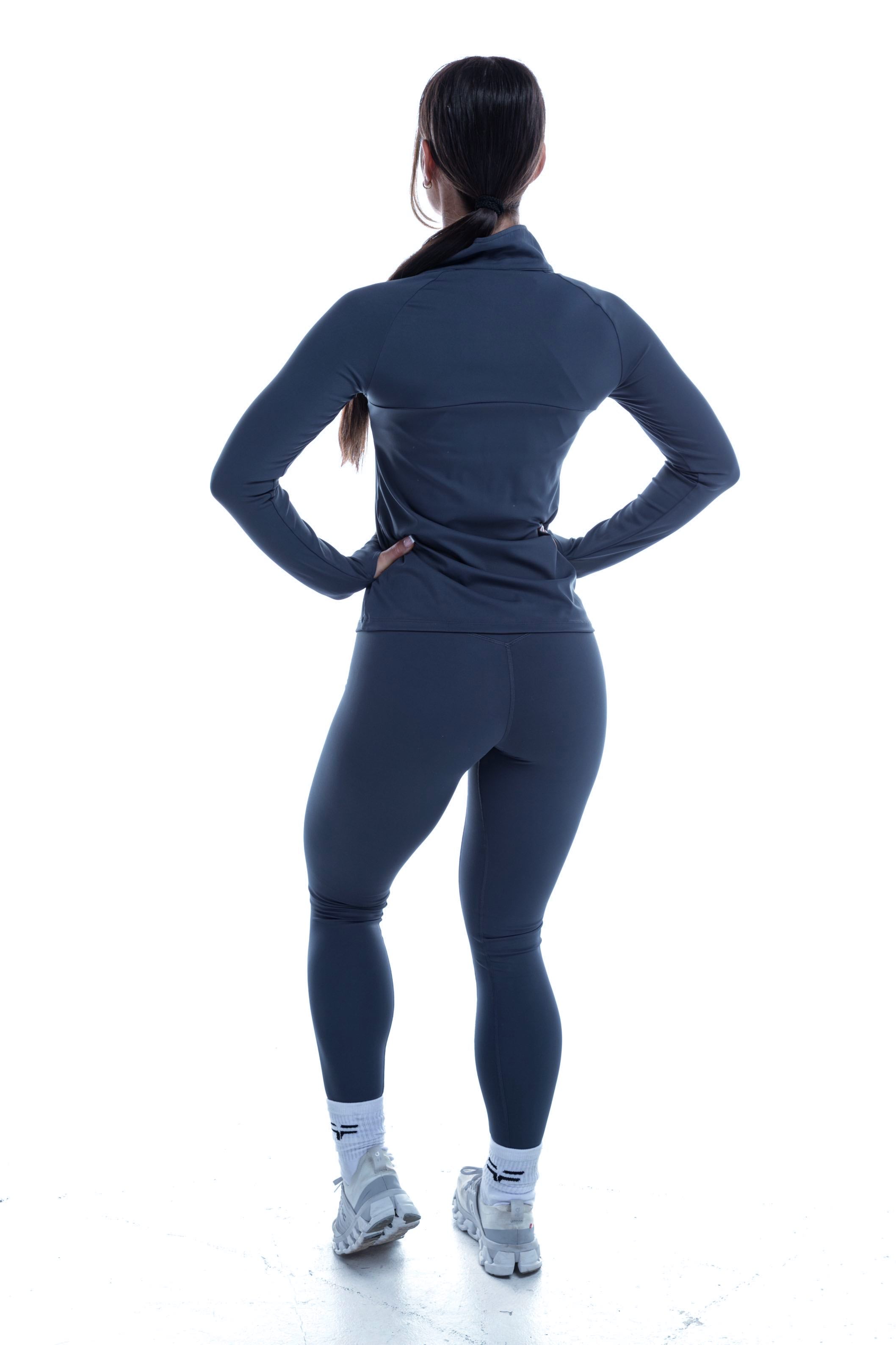 GymFreak Women's Vision 3/4 Zip Top - Blue