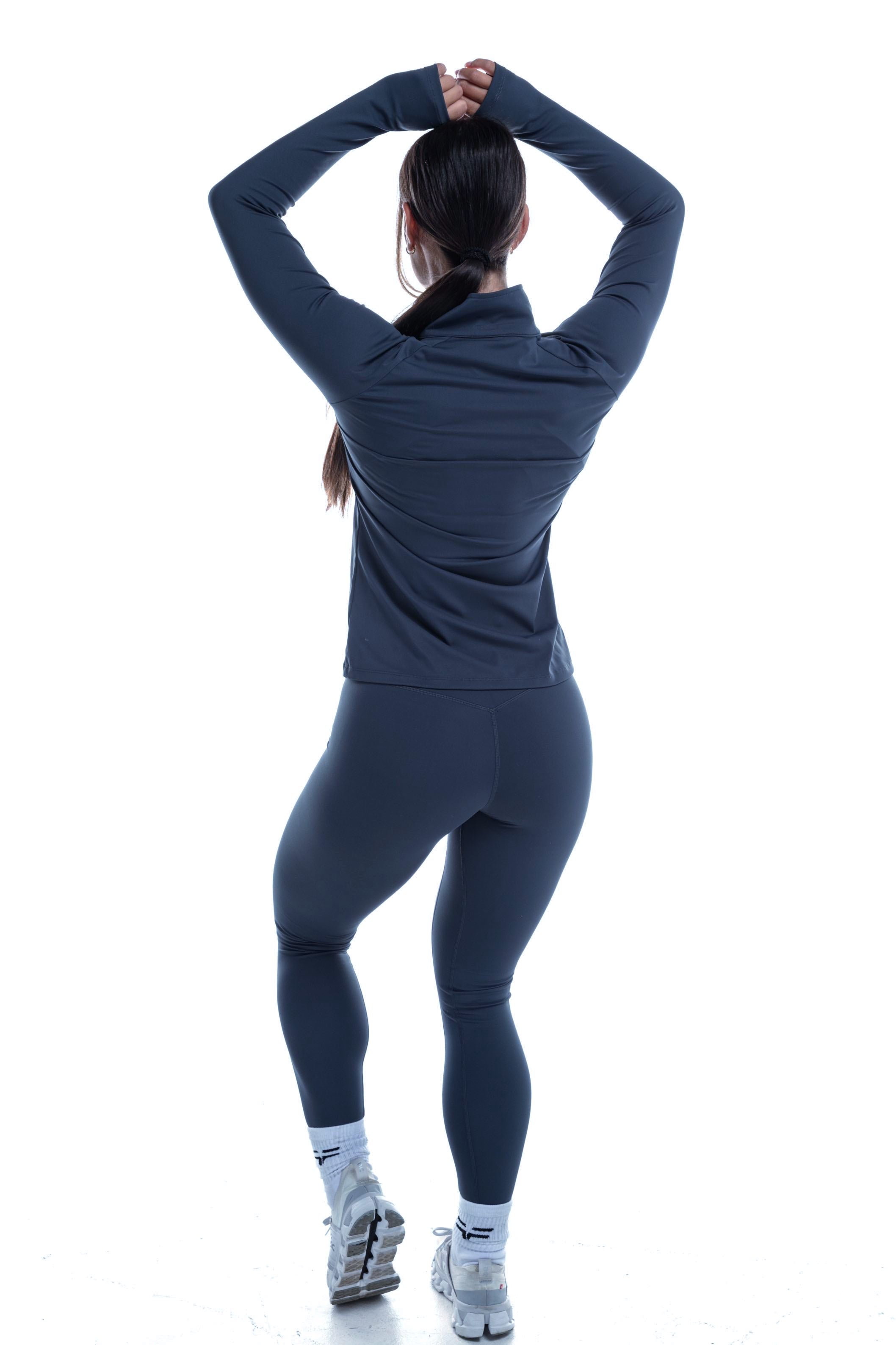 GymFreak Women's Vision 3/4 Zip Top - Blue