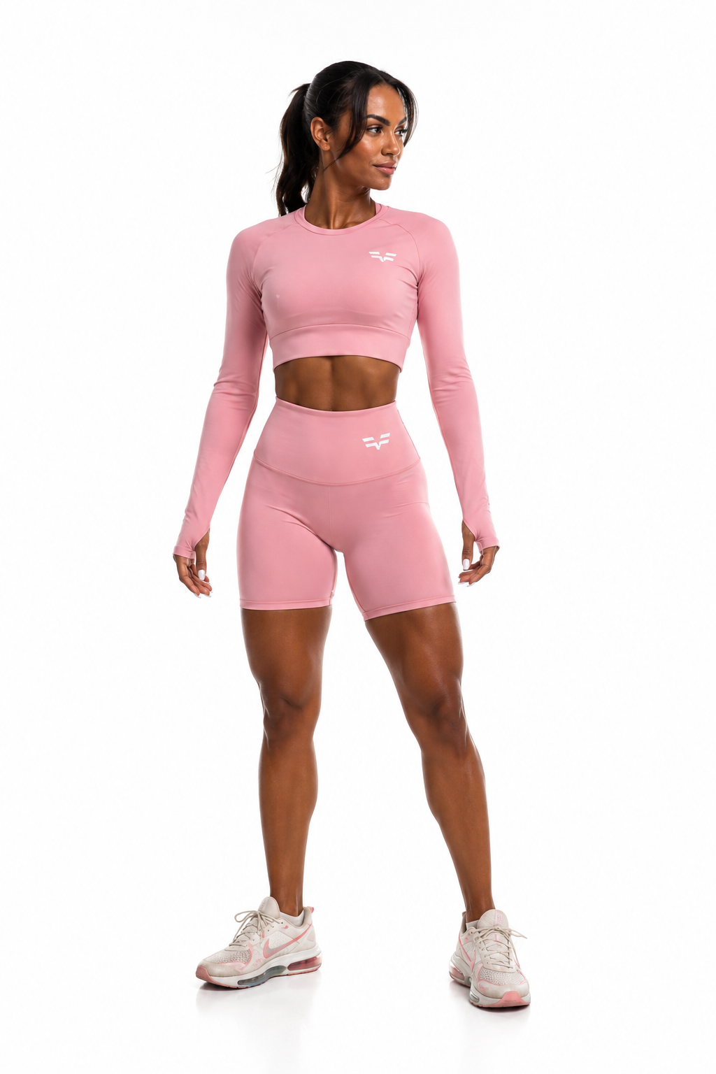 GymFreak Women's Vision Shorts - 6 inch Pink