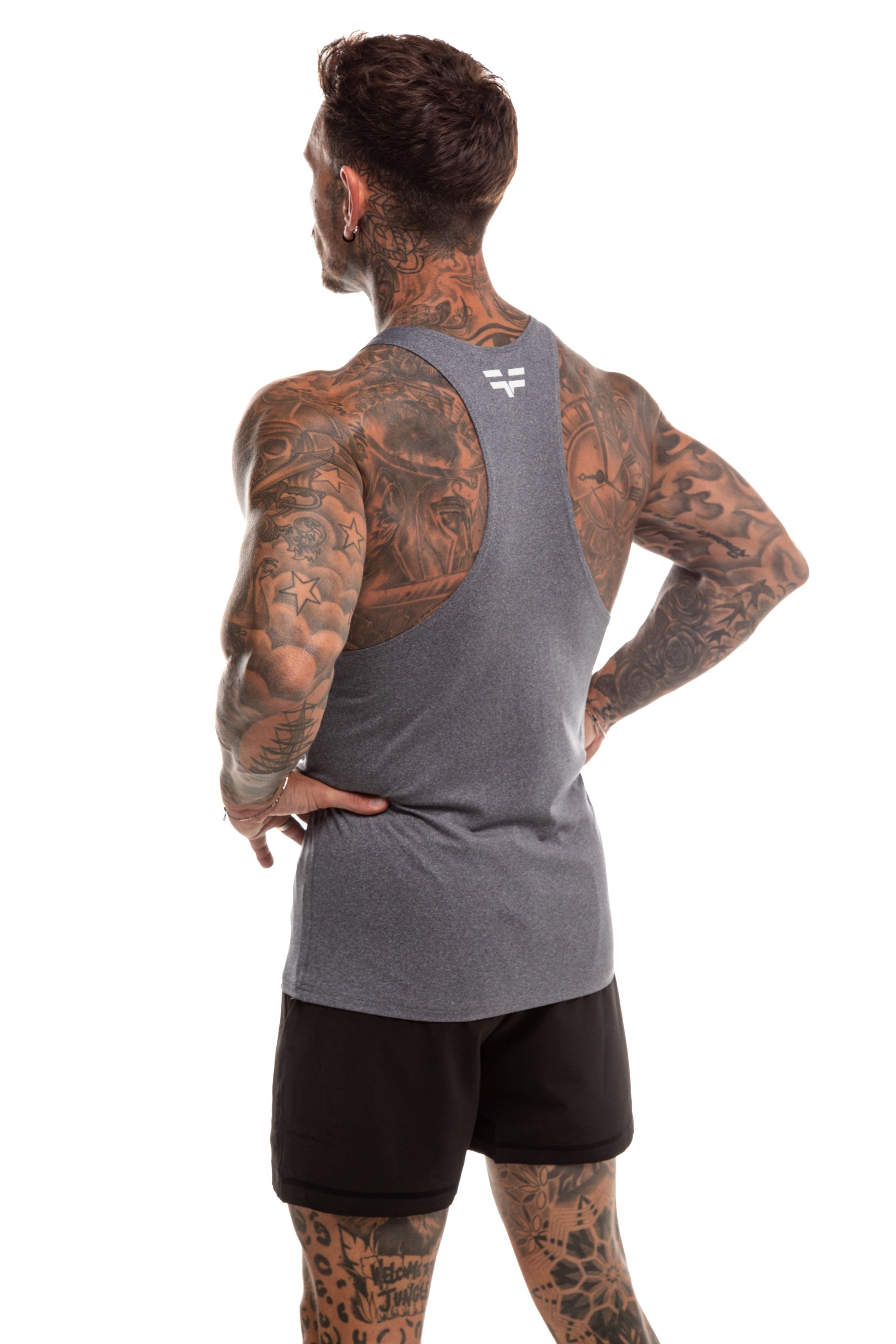 GymFreak Mens Active Vest - Grey