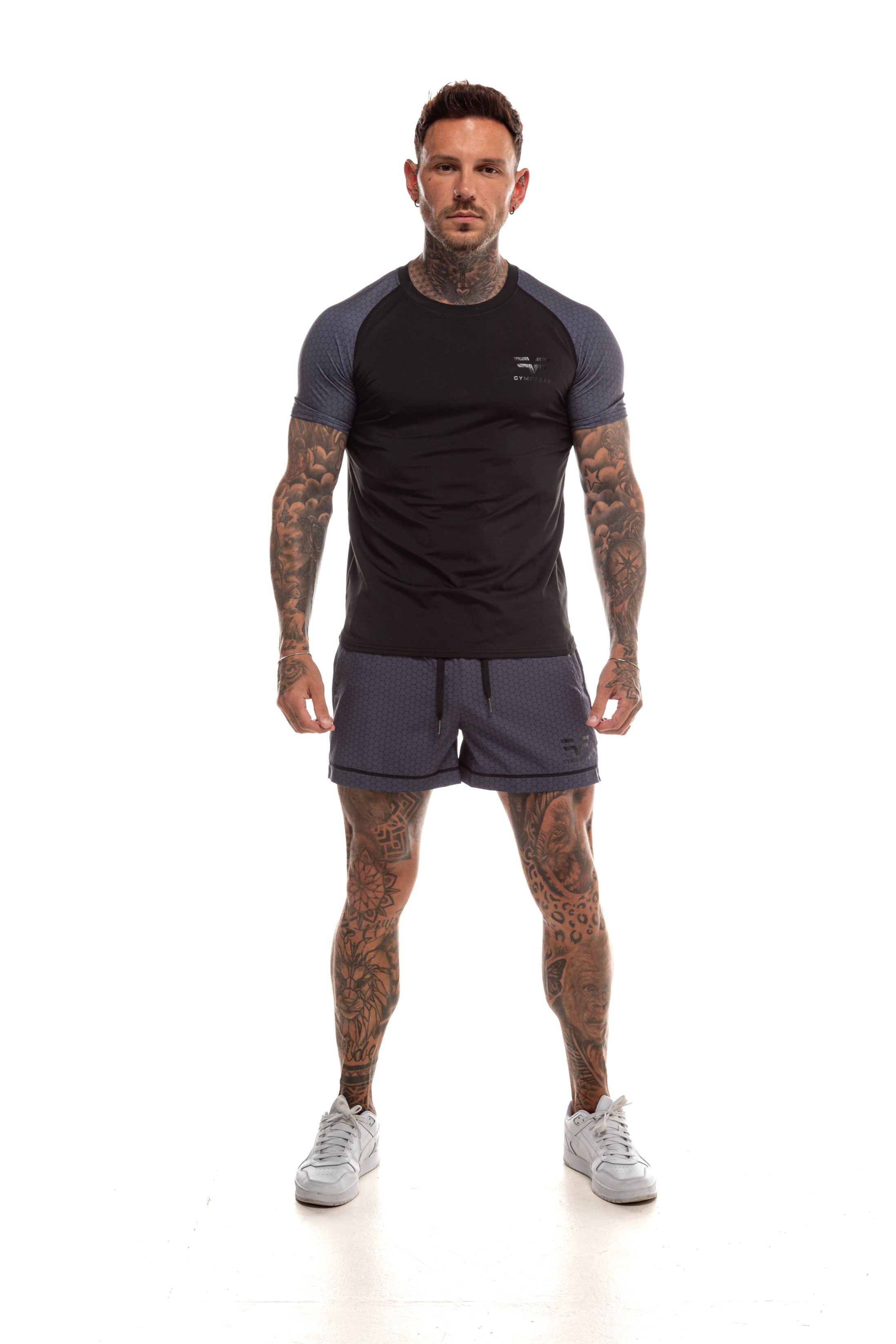 GymFreak Mens HEX T-Shirt - Sleeves