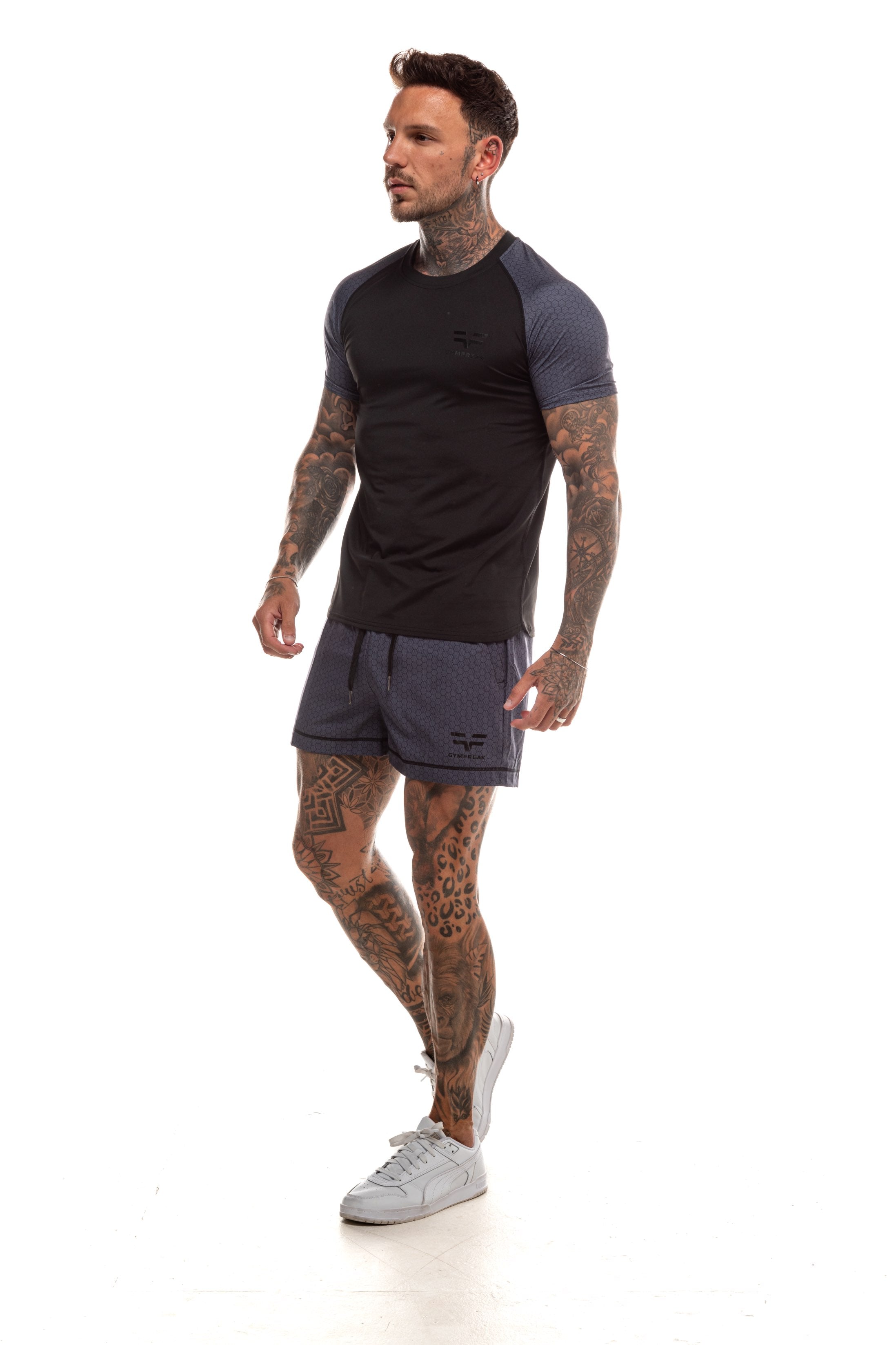 GymFreak Mens HEX T-Shirt - Sleeves