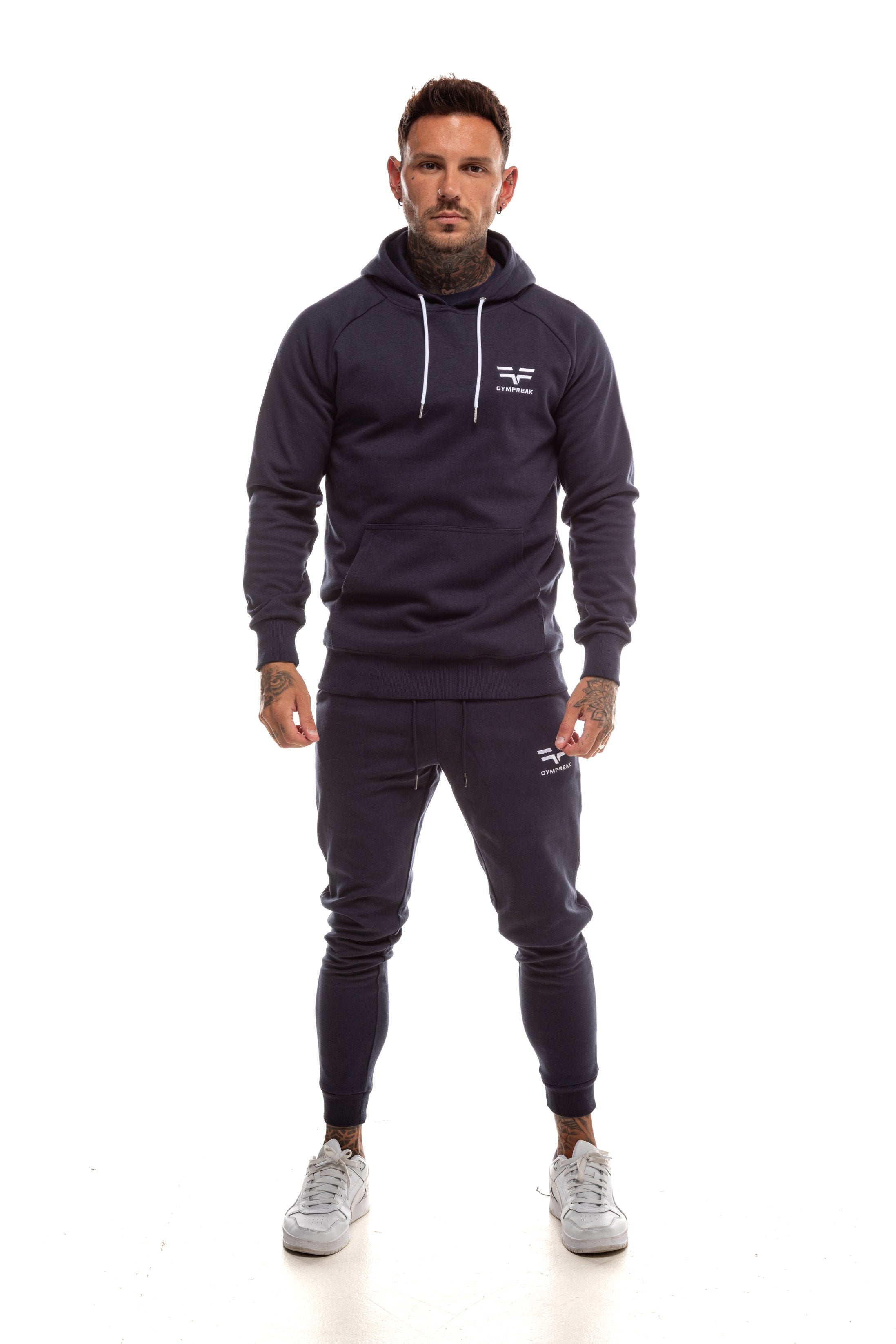 GymFreak Mens Power Hoodie - Navy Blue