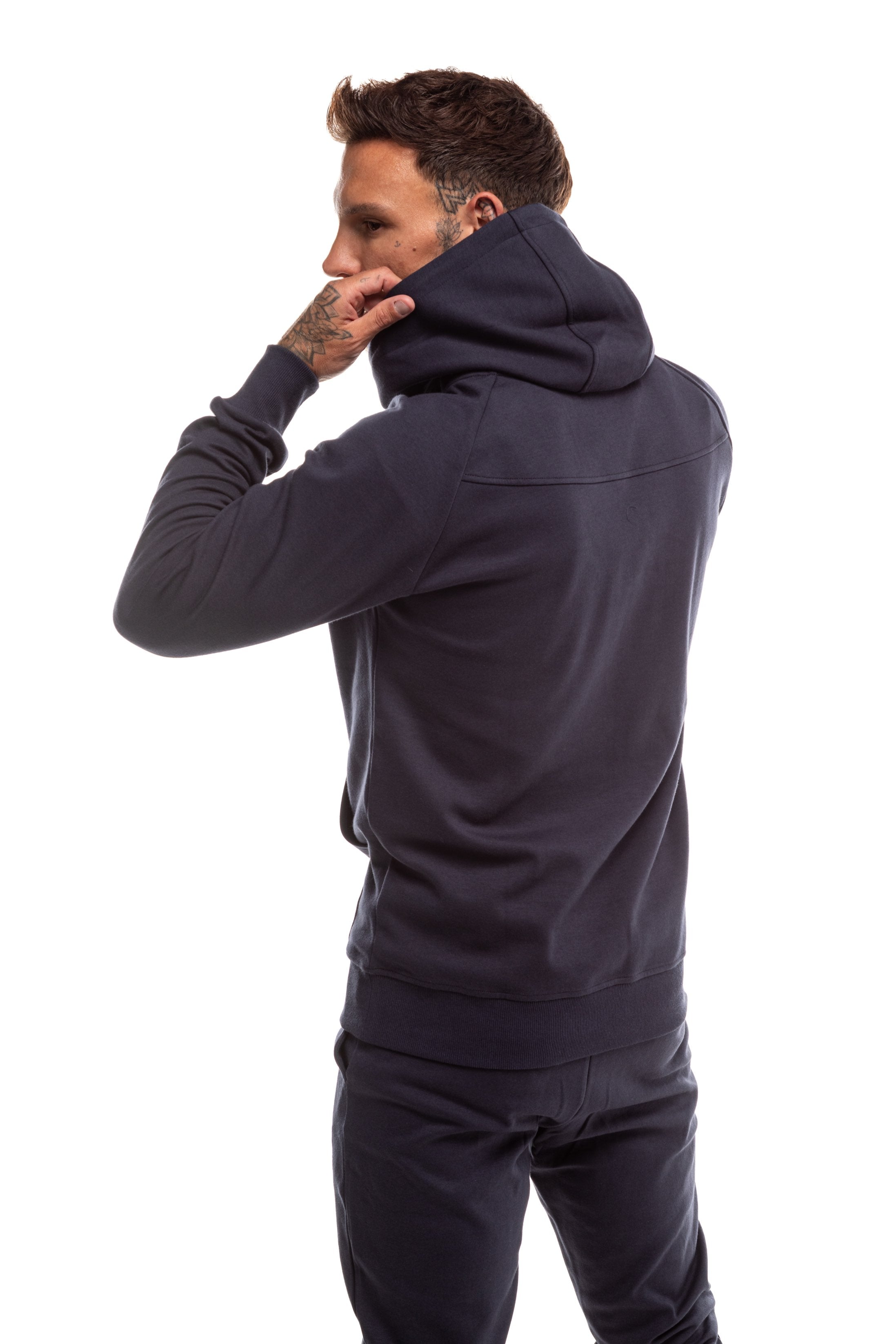 GymFreak Mens Power Hoodie - Navy Blue