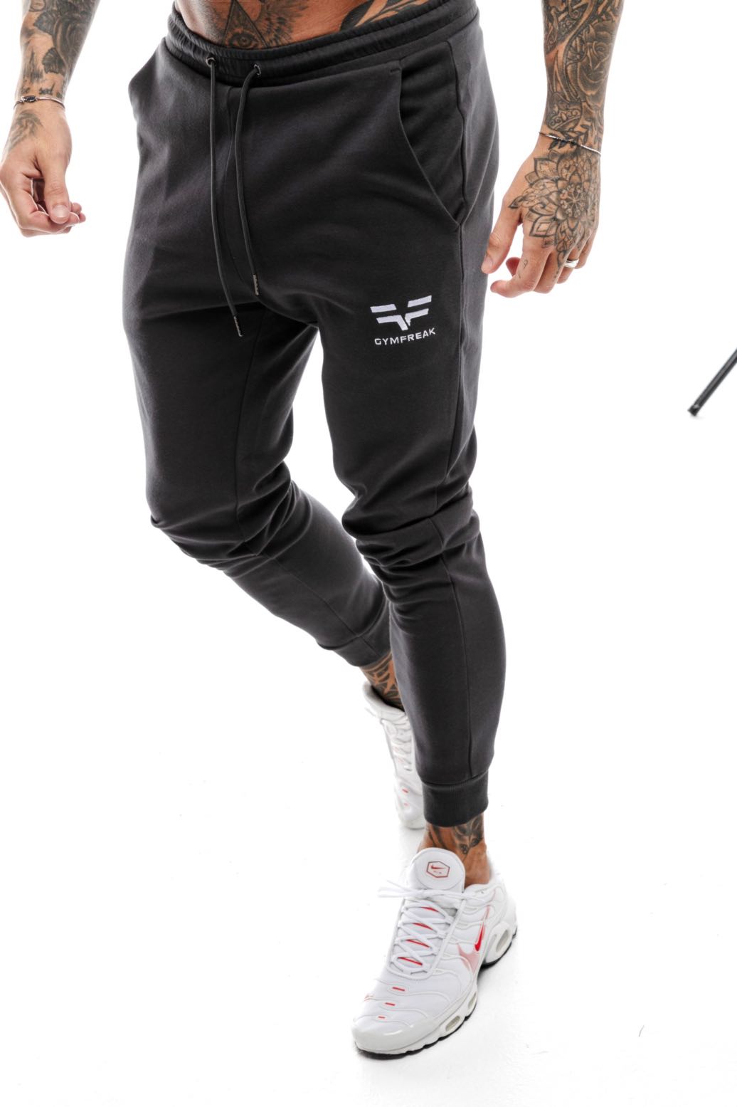 GymFreak Mens Power Joggers - Charcoal