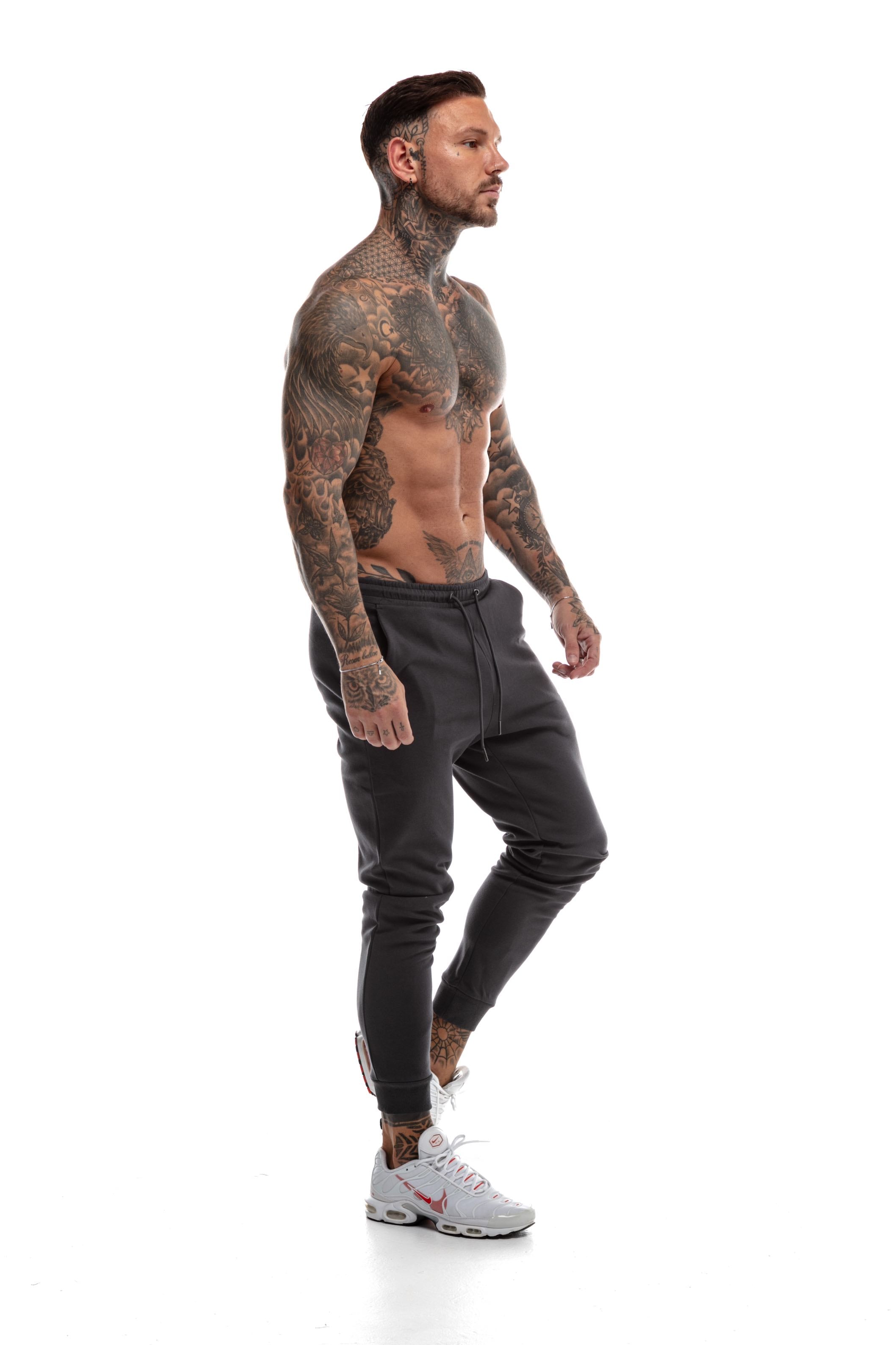 GymFreak Mens Power Joggers - Charcoal