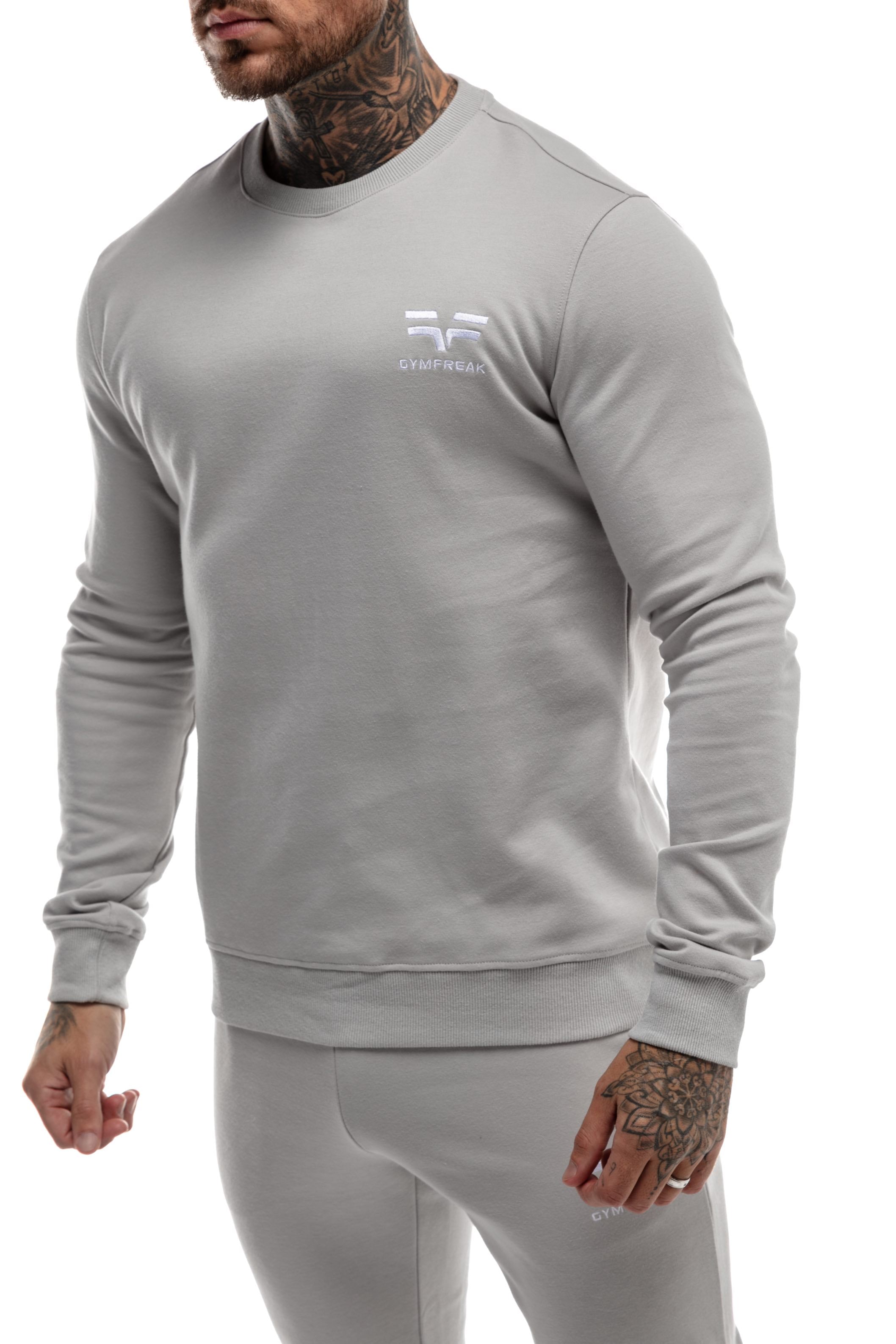 GymFreak Mens Power Sweatshirt - Grey