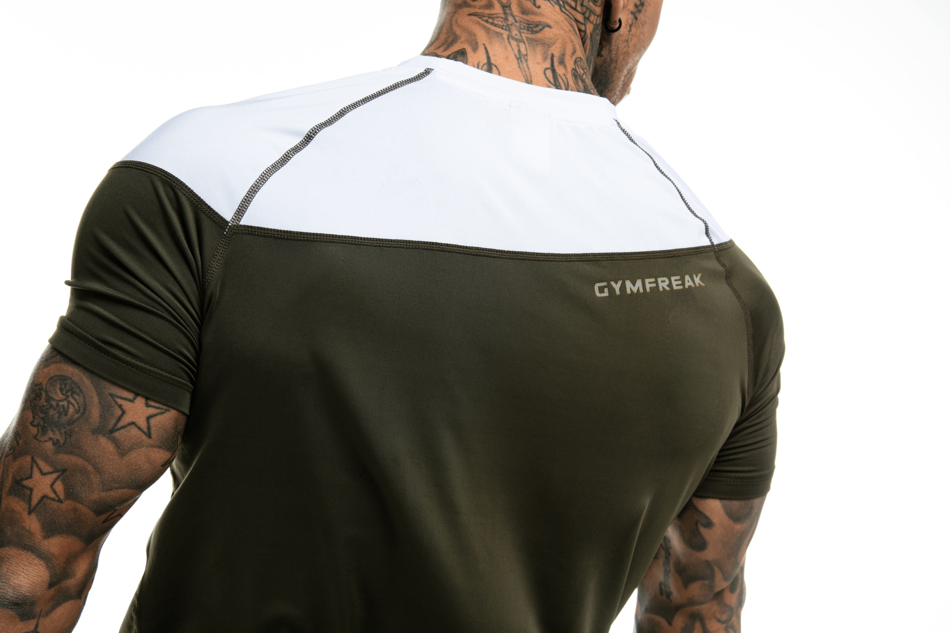 GymFreak Mens Pro T-Shirt - Khaki