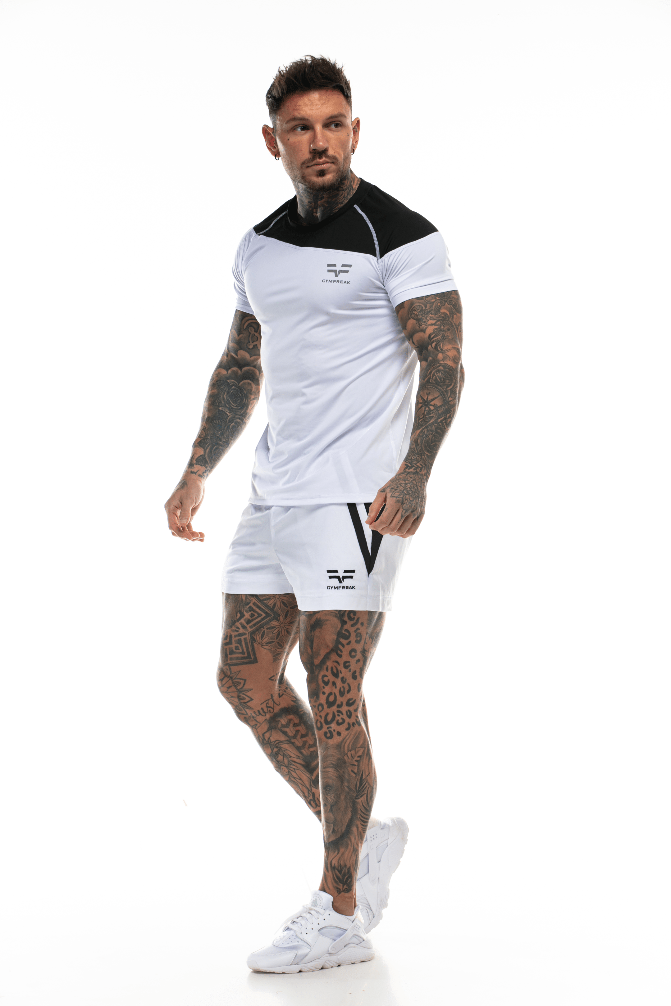T-Shirt GymFreak Homme Pro - Blanc 